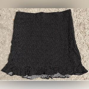 ABERCROMBIE & FITCH black white Polka Dot short mini skirt small s